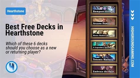 best budget decks hearthstone.